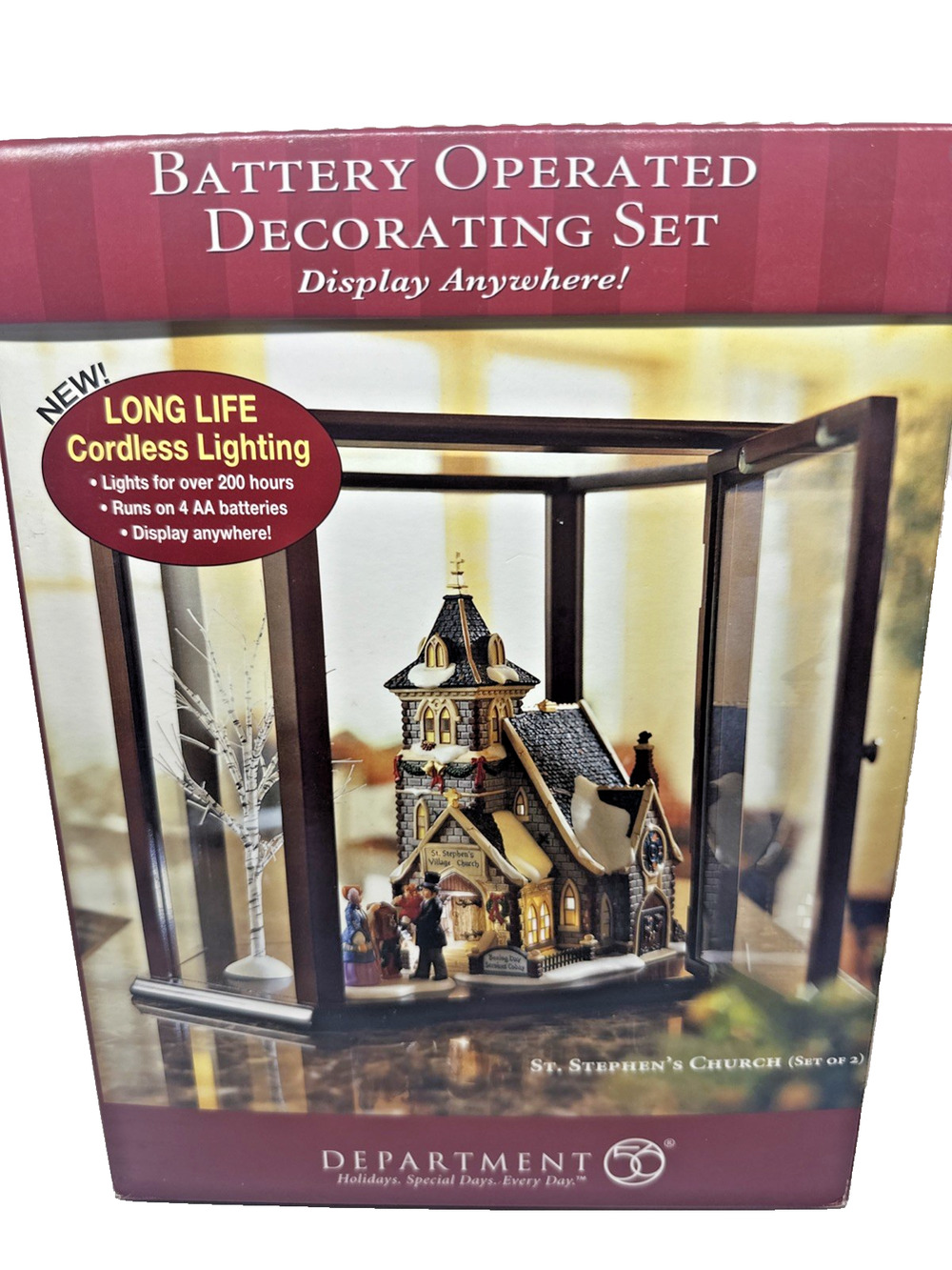 Department 56 St. Stephen’s Church Dickens Village Victorian Christmas 2004